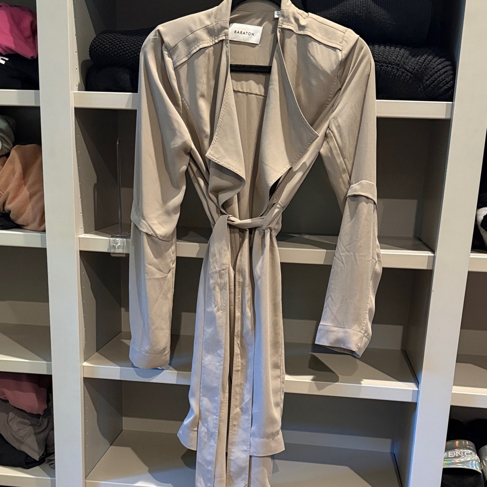 Babaton Tan Trench Coat